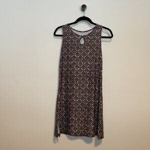 Nuu Muu Sleeveless Keyhole Athletic Dress with Pockets Size M Geometric Print